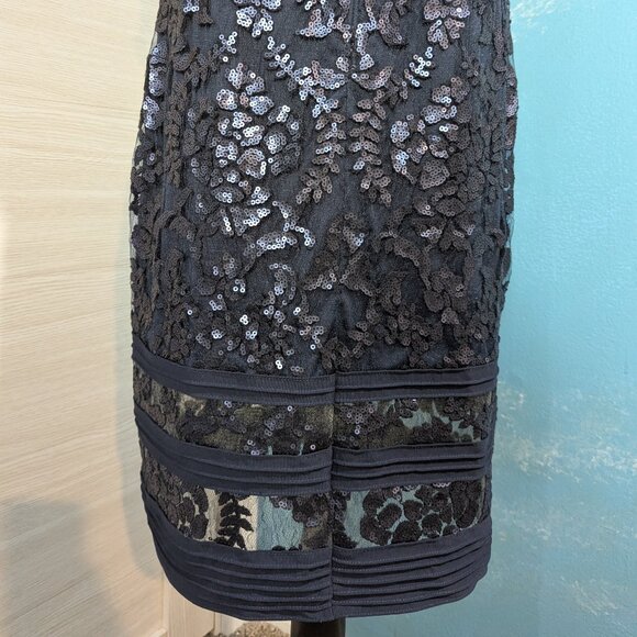 Tadashi Shoji Navy Lace Midi Dress - Picture 10 of 13